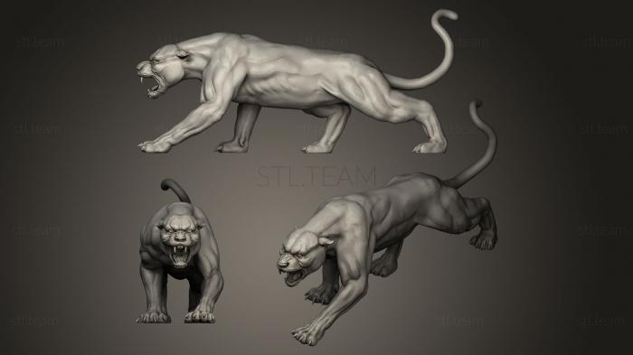 Статуэтки львы тигры сфинксы Пантера